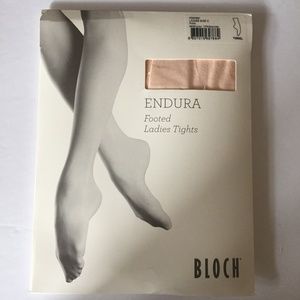 NWT Bloch Endura Footed Ladies Tights Size C